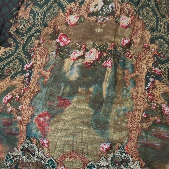 Elegant Light Multicolor Bohemian Dress Size Medium - Picture 4 of 13